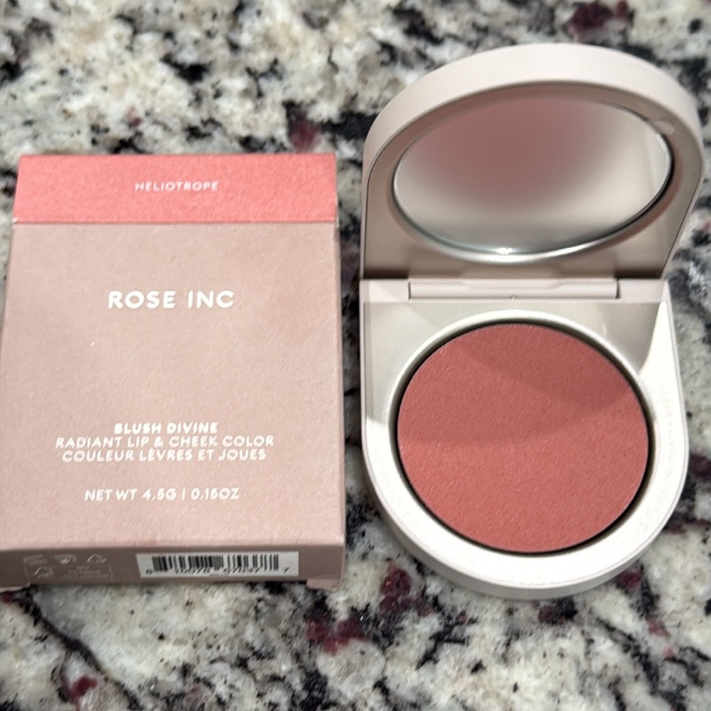 Rose Inc Blush Divine New In Box! Shade Heliotrope